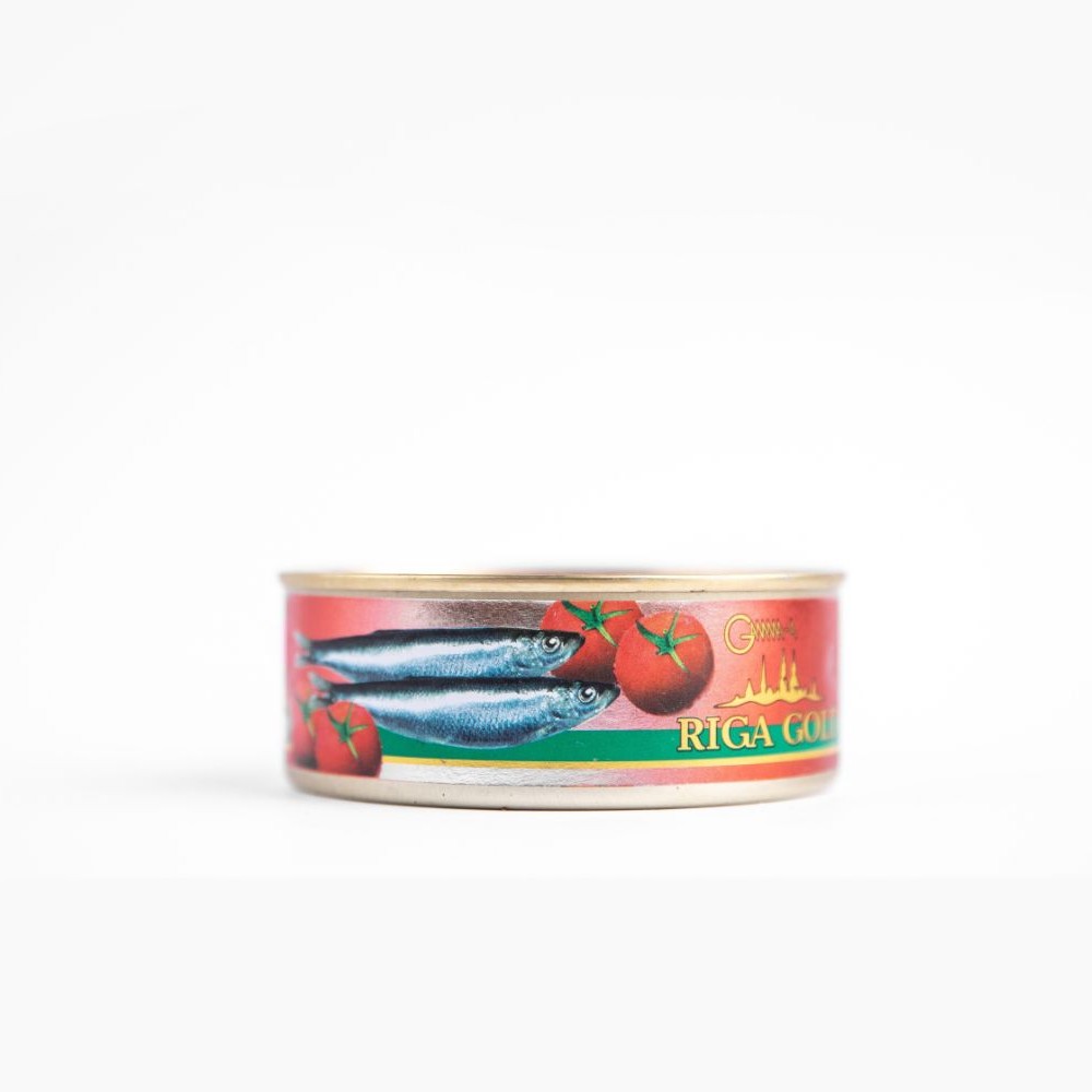 canned sprat in tomato sauce